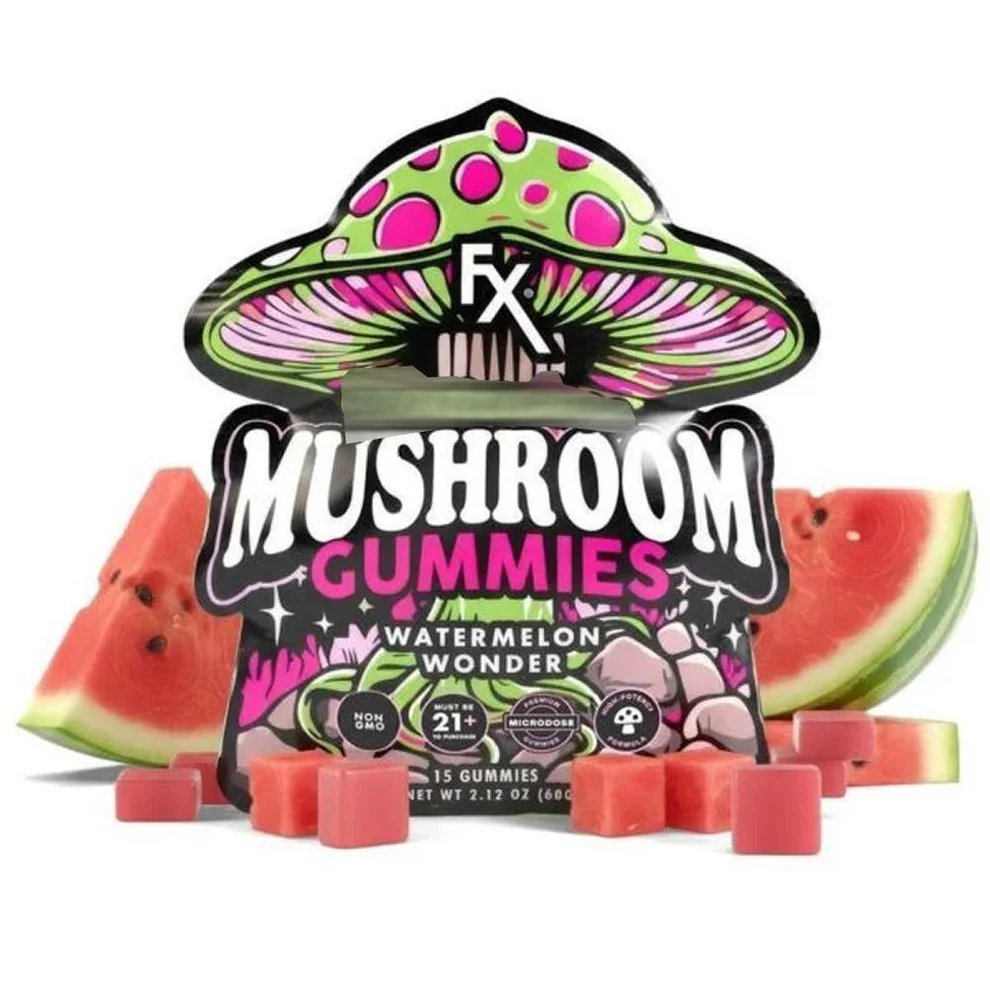 FX Mushroom Gummies Watermelon Wonder — 15 microdose gummies, 21+ only, at 247 Smoke Shop Sand Lake / Universal Studio Orlando