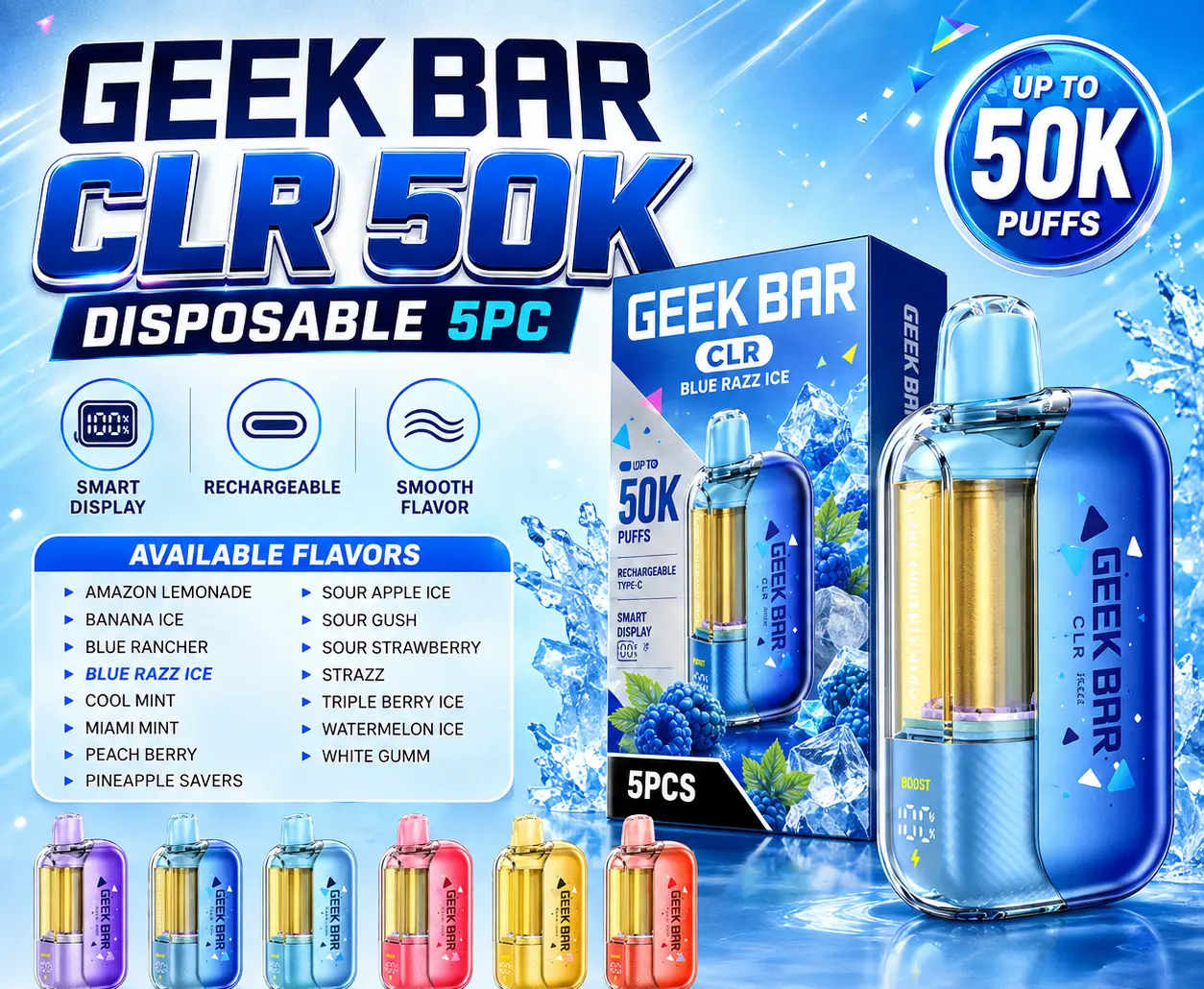 Geek Bar CLR at 247 Smoke Shop Sand Lake / Universal Studio in Orlando