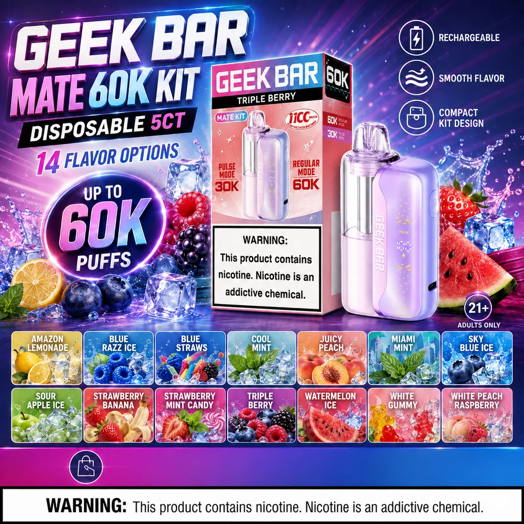 Geek Bar Mate 60K Kit at 247 Smoke Shop Sand Lake / Universal Studio in Orlando