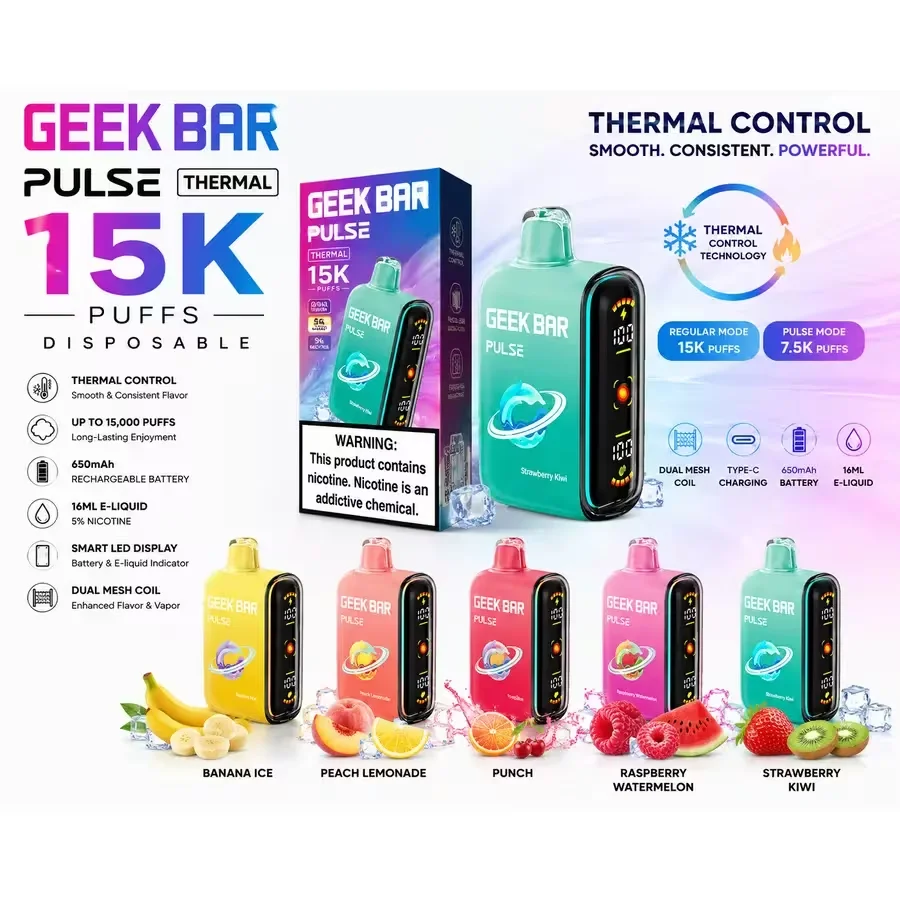 Geek Bar Pulse Thermal 15K at 247 Smoke Shop Sand Lake / Universal Studio in Orlando
