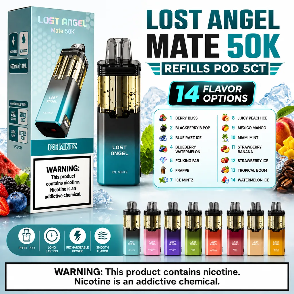 Lost Angel Mate 50K Refill Pod at 247 Smoke Shop Sand Lake / Universal Studio in Orlando