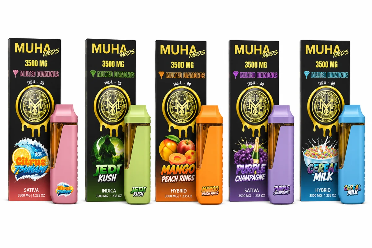 Muha Meds Melted Diamonds 3.5G THCA Vape at 247 Smoke Shop Sand Lake / Universal Studio in Orlando